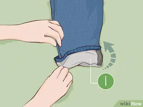 Image titled Roll Up Jeans Step 2