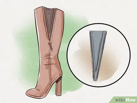 Image titled Stretch the Calves of Boots with Zippers Step 7