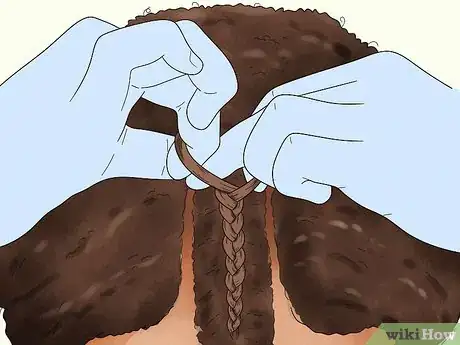 Image titled Cornrow Natural Hair for Under a Wig Step 8