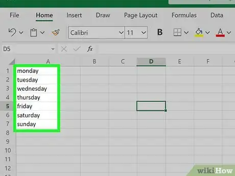 Image titled Change from Lowercase to Uppercase in Excel Step 1