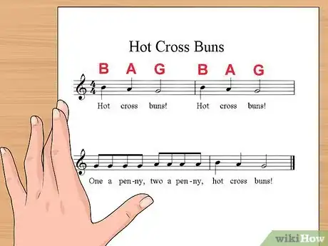 Image titled Play Hot Cross Buns on the Recorder Step 4