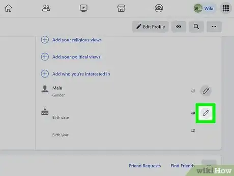 Image titled Hide Your Birthday on Facebook Step 15