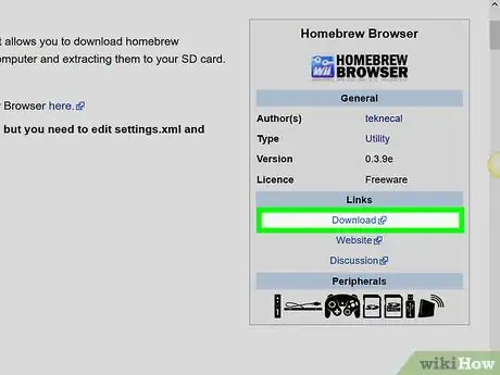 Image titled Install the Homebrew Browser Step 1