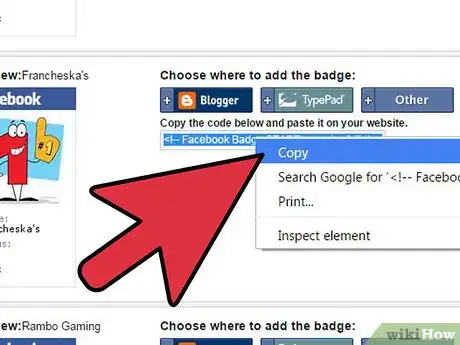 Image titled Get a Facebook Badge Step 7