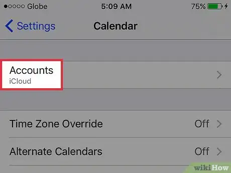 Image titled Manually Refresh Calendar Data on an iPhone Step 3