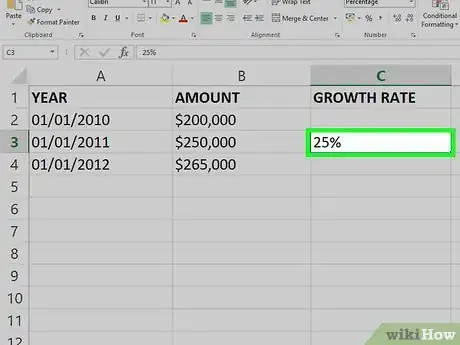 Image titled Calculate Average Growth Rate in Excel Step 8