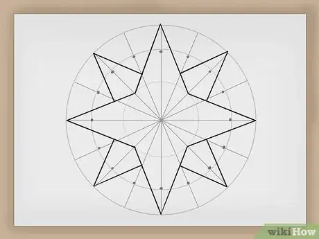 Image titled Draw a Compass Rose Step 9