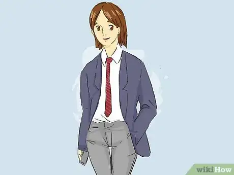 Image titled Wear a Tie if You're a Woman Step 1