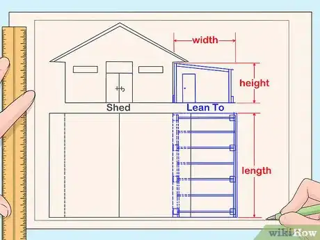 Image titled Add a Lean To Onto a Shed Step 3