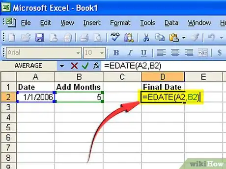 Image titled Create a Formula to Increase a Date by 1 Month Step 6