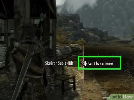Image titled Ride Horses in Skyrim Step 1
