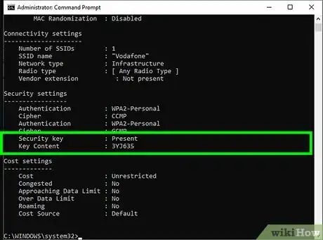 Image titled Find the WiFi Password of a Past Connection Using Command Prompt (CMD) Step 5