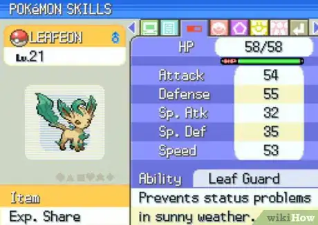 Image titled Get Leafeon on Pokemon Diamond, Pearl, or Platinum Step 5