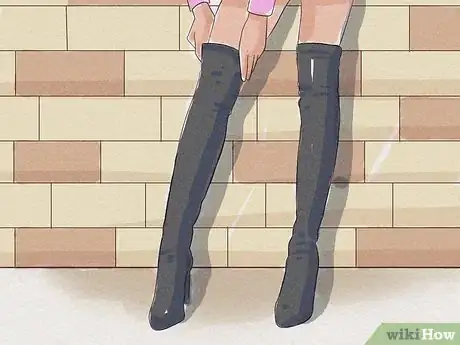 Image titled Keep Thigh High Boots from Slouching Step 3