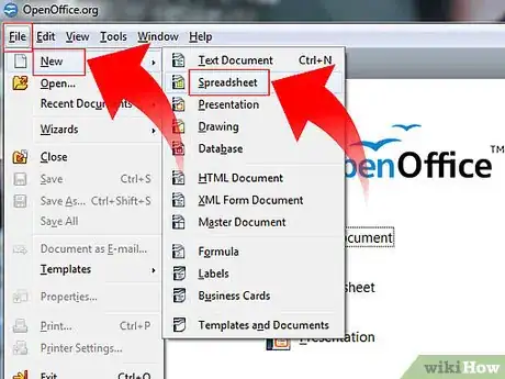 Image titled Learn Spreadsheet Basics with OpenOffice.org Calc Step 1
