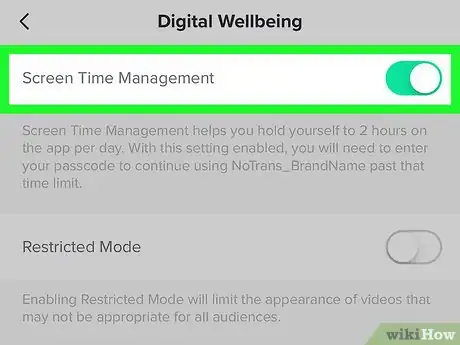 Image titled Turn on Digital Wellbeing on Tik Tok Step 6