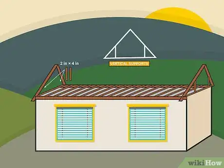 Image titled Build a Gable Roof Step 06