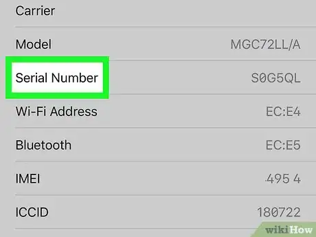 Image titled Find Your Mobile Phone's Serial Number Without Taking it Apart Step 4