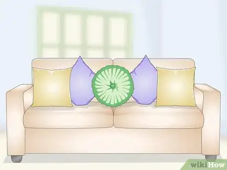Image titled Decorate a Sofa with Pillows Step 7