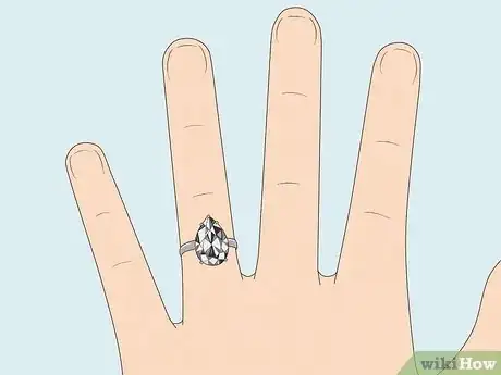 Image titled Wear a Pear Shaped Ring Step 1