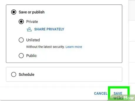 Image titled Make Your YouTube Video Private Step 7