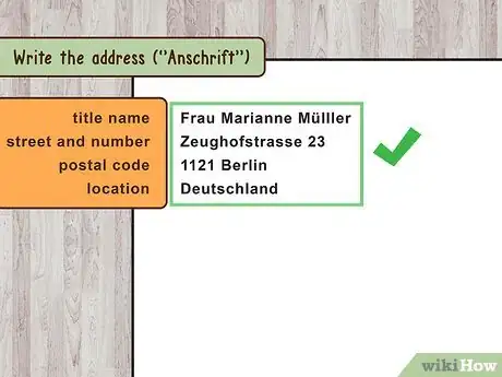 Image titled Write a Letter in German Step 1
