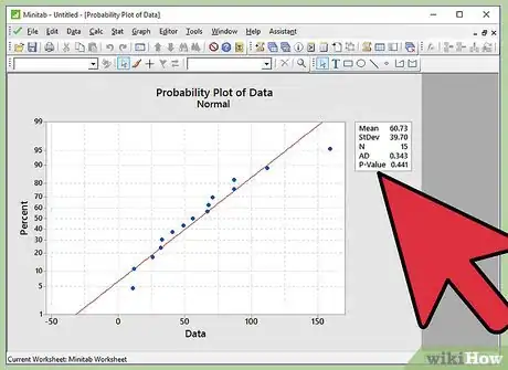 Image titled Perform a Normality Test on Minitab Step 12