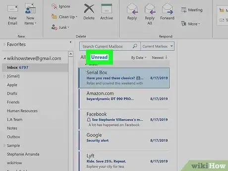 Image titled See Unread Emails in Outlook Step 2