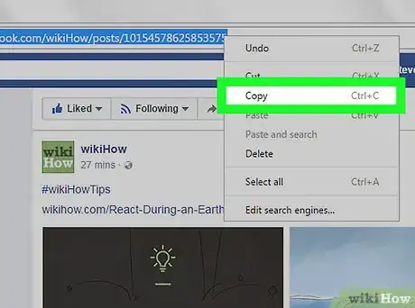 Image titled Get the Link to a Facebook Post on a PC or Mac Step 6