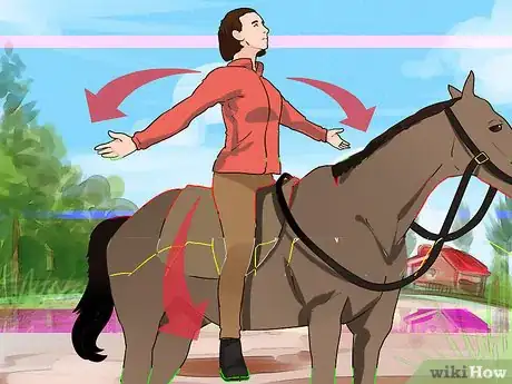 Image titled Improve Balance While Riding a Horse Step 9