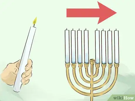 Image titled Light a Chanukah Menorah Step 9