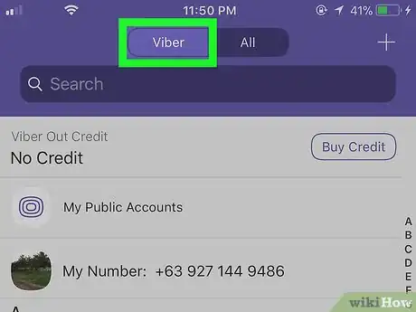 Image titled Know if Someone Is Online on Viber on iPhone or iPad Step 7
