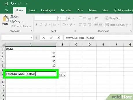Image titled Calculate Mode Using Excel Step 5