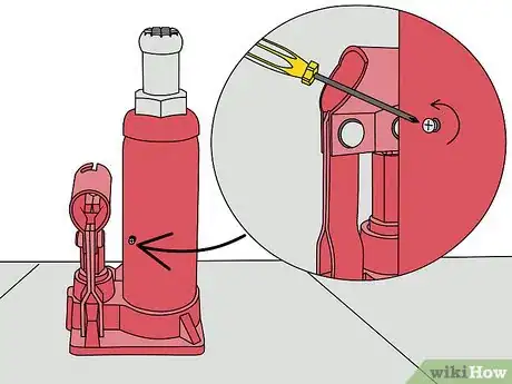 Image titled Add Oil to a Hydraulic Jack Step 5