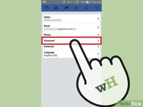 Image titled Change Facebook Password on Android Step 10