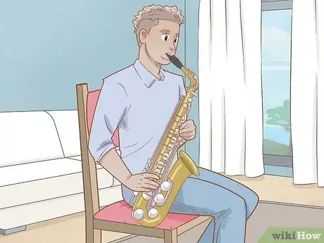Image titled Blow Into a Saxophone Step 1