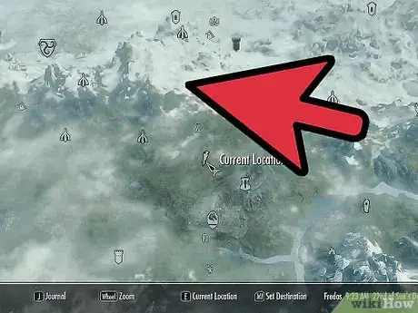Image titled Use the in Game Map in Skyrim Step 3