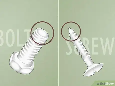 Image titled Bolt vs Screw Step 6