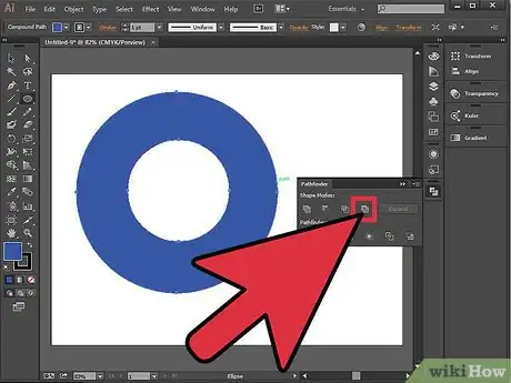 Image titled Cut a Hole in an Object in Adobe Illustrator Step 9