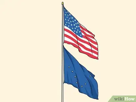 Image titled Display an American Flag with Other Flags Step 2