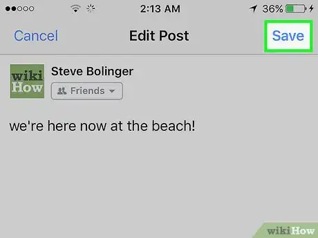 Image titled Edit a Facebook Post Step 6