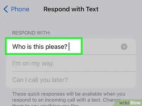 Image titled Respond to Incoming Calls with a Message on an iPhone Step 9