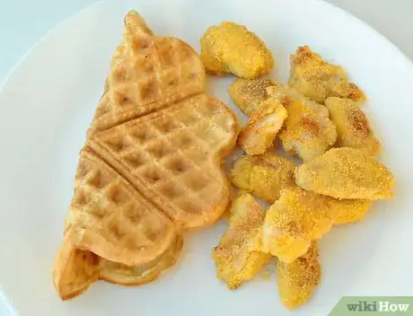 Image titled Eat Chicken and Waffles Step 1