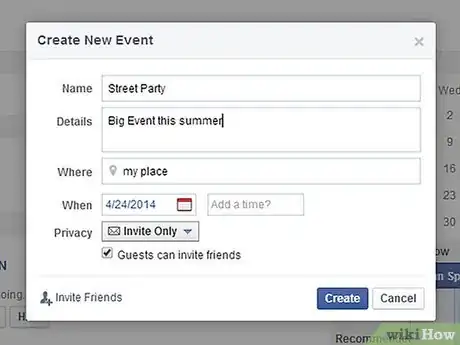 Image titled Make Invitations on Facebook Step 4