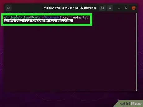 Image titled Create a File in a Directory in Linux Step 9