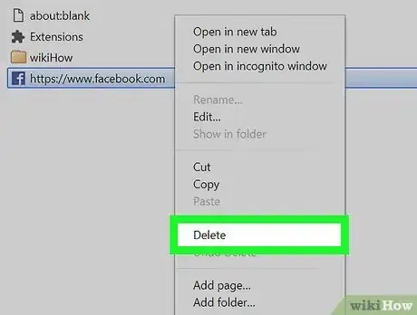Image titled Delete Bookmarks on Chrome on PC or Mac Step 6