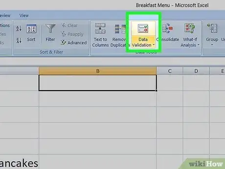 Image titled Add a Drop Down Box in Excel 2007 Step 4