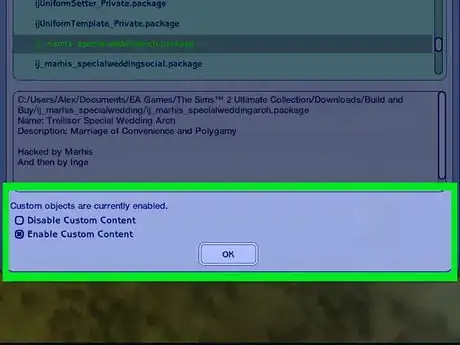 Image titled Sims 2 Enable Custom Content