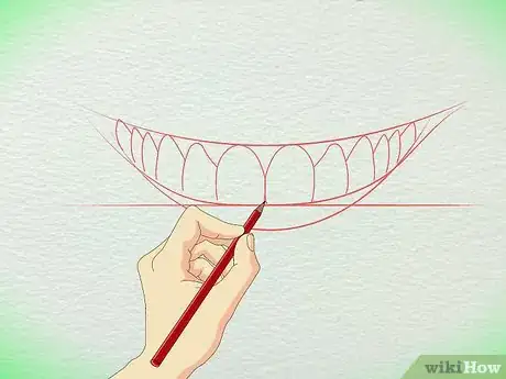 Image titled Draw Teeth Step 7