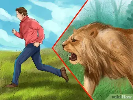 Image titled Survive a Lion Attack Step 2